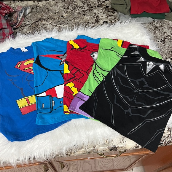 Other - Bundle of 5 Marvel Shirts Boys Size 6